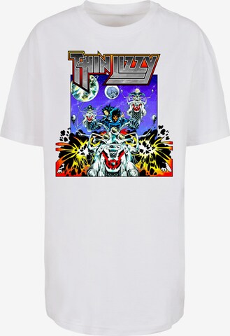 T-shirt ' Thin Lizzy - Vagabonds Of The Western World ' Merchcode en blanc : devant