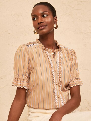 love & roses - Blusa en beige