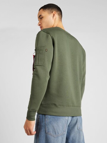 ALPHA INDUSTRIES Sweatshirt in Groen