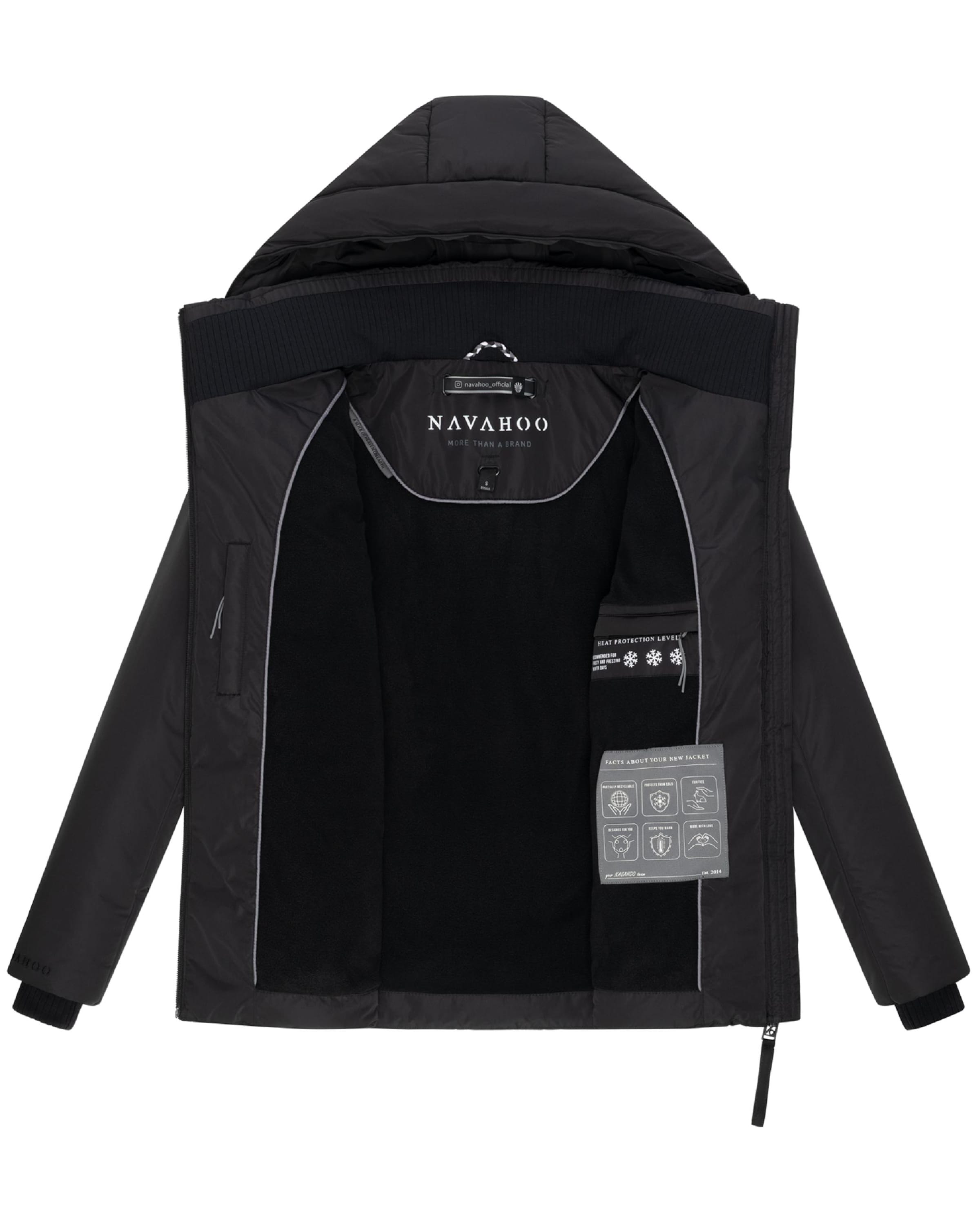 Geacă de iarnă de la NAVAHOO pe negru