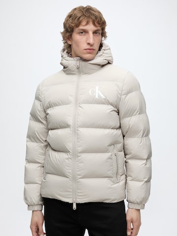 Veste mi-saison Calvin Klein Jeans en blanc : devant