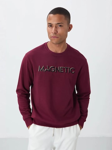 Sweat-shirt Tommy Life en rouge : devant