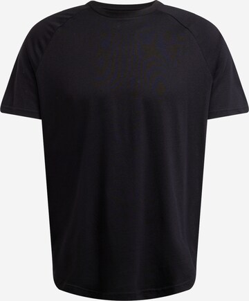 QS Μπλουζάκι σε μαύρο: μπροστά