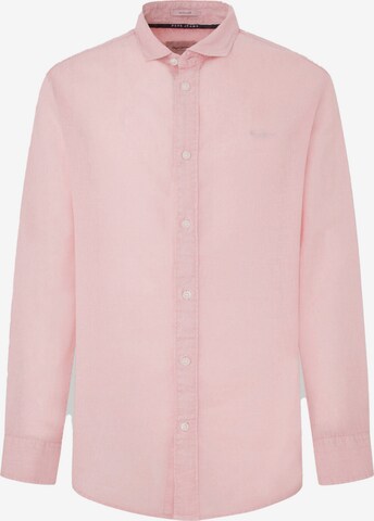 Pepe Jeans Regular fit Button Up Shirt 'PAYTTON' in Pink: front