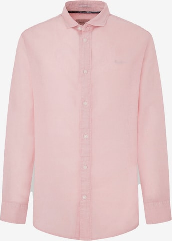 Pepe Jeans Button Up Shirt 'PAYTTON' in Pink: front