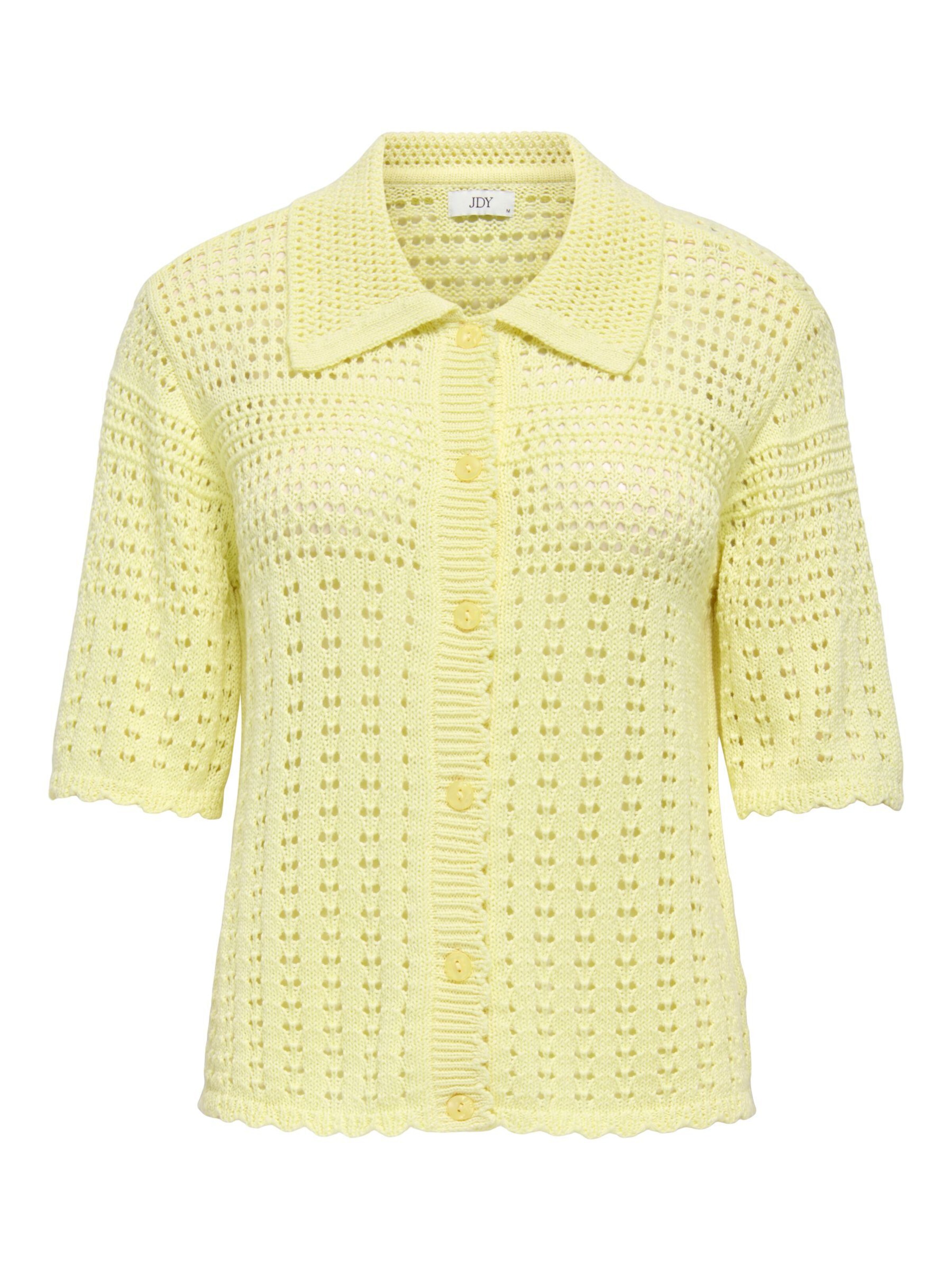 JDY Knit Cardigan 'JDYRobin' in Yellow: front