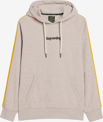 Sweat-shirt Superdry en beige : devant