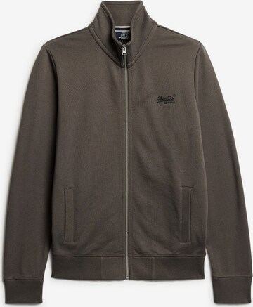 Superdry Zip-Up Hoodie 'Essential' in Green: front