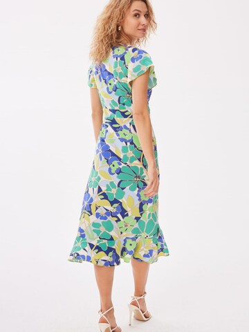 Blue Shadow Dress in Green