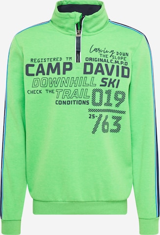 CAMP DAVID Sweatshirt in Grün: predná strana