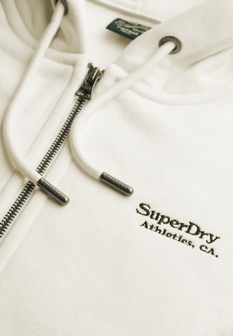 Veste de survêtement 'Essential' Superdry en blanc