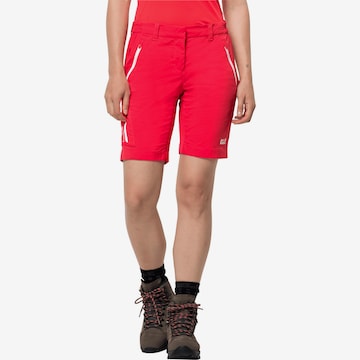 JACK WOLFSKIN Regular Outdoorhose 'Overland' in Rot: predná strana