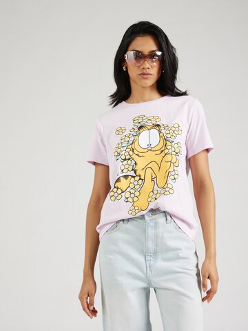 GAP - Camisa 'GARFIELD' em roxo: frente