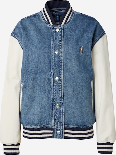 Polo Ralph Lauren Övergångsjacka i blå denim / röd / svart / off-white, Produktvy