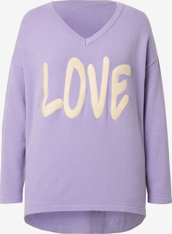 Pull-over MIAMODA en violet : devant