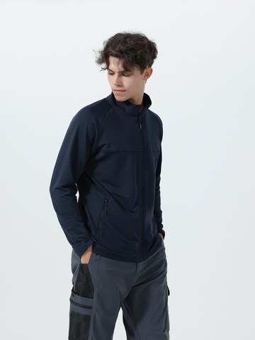 Youthup Athletic Cardigan in Blue