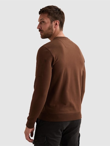 PME Legend Bluzka sportowa 'American Classic sweatshirt with flight pocket' w kolorze brązowy