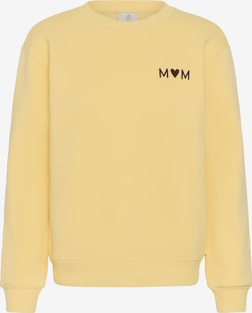 Sweat-shirt Kaffe en jaune : devant