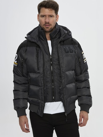 CIPO & BAXX Winterjacke Steppjacke CM233 in Grau