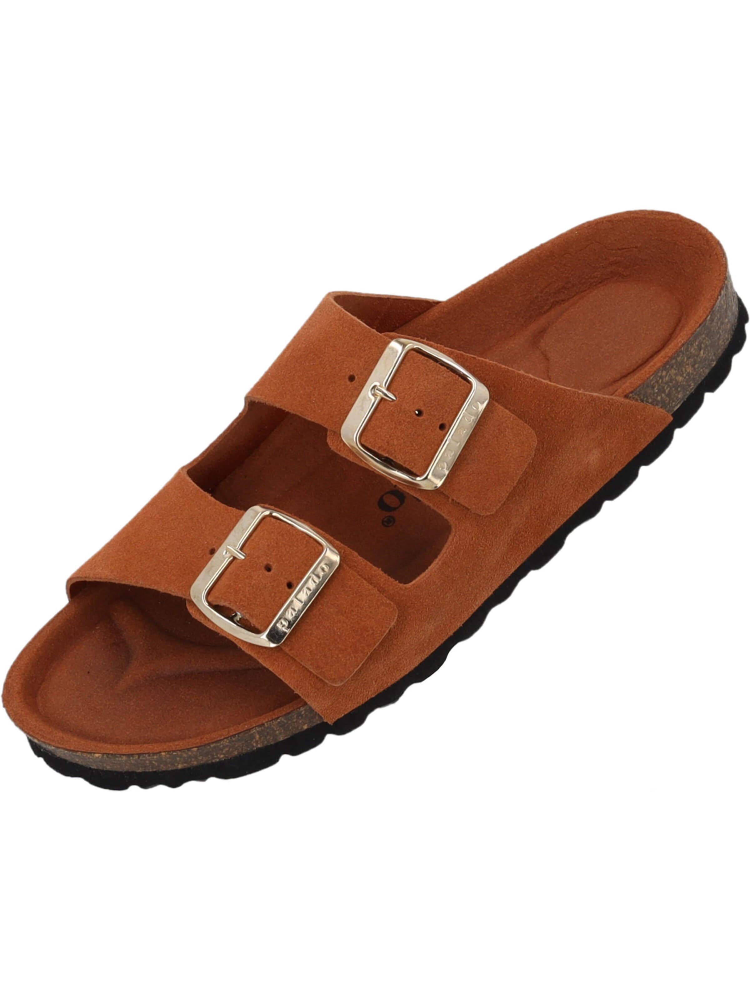 Palado Pantolette 'Palado Korfu Mono'‌‌‌‌ in Braun: Vorderseite