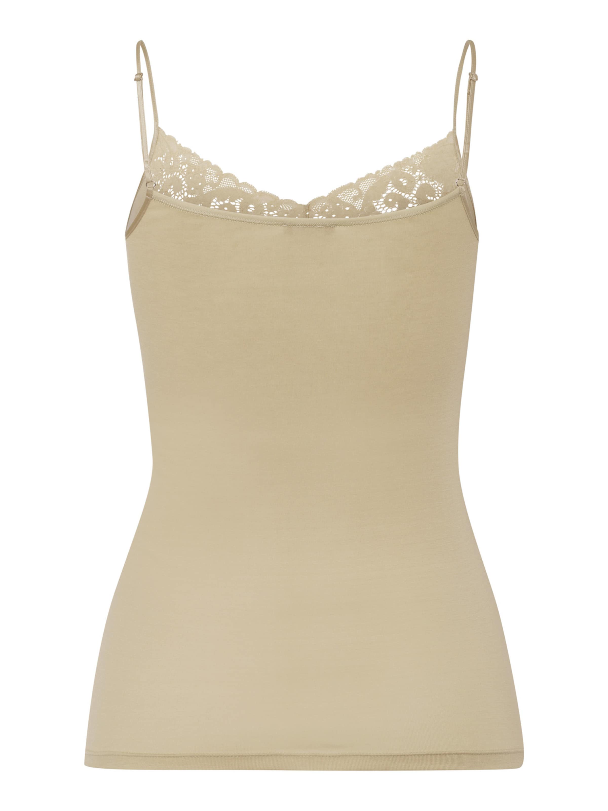 Hanro Top ' Moments ' in Beige: front