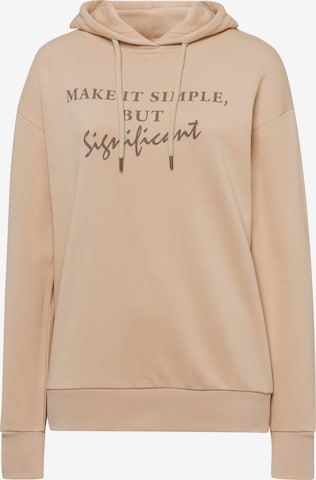 Cross Jeans Sweatshirt in Beige: front