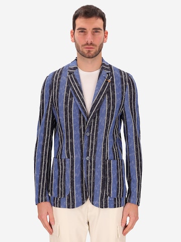 Distretto12 Regular fit Colbert 'Edmundo' in Blauw: voorkant