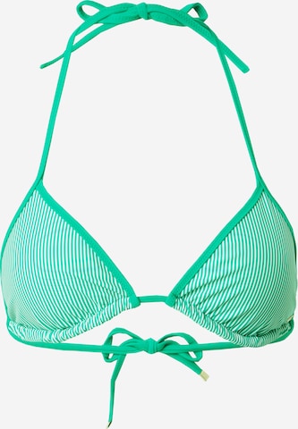 Tommy Hilfiger Underwear Triangle Bikini Top in Green: front