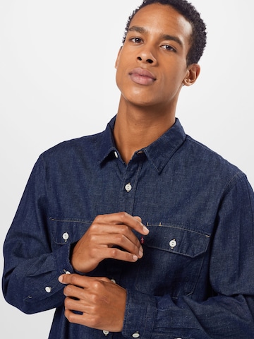 LEVI'S ® - Comfort Fit Camisa 'Jackson Worker' em azul