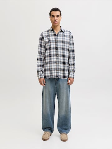 Regular fit Cămașă 'JJEDOVER' de la JACK & JONES pe alb