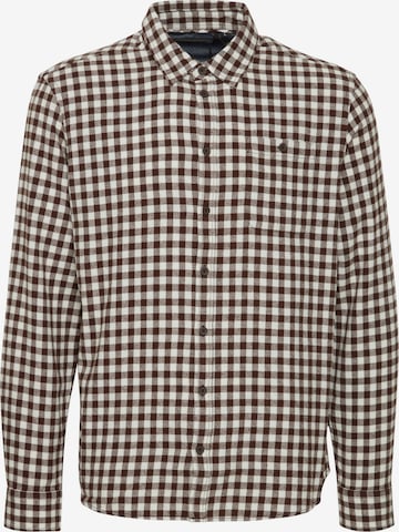 BLEND Regular fit Button Up Shirt in Brown: front