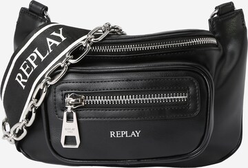 REPLAY Crossbody Bag in Black: front