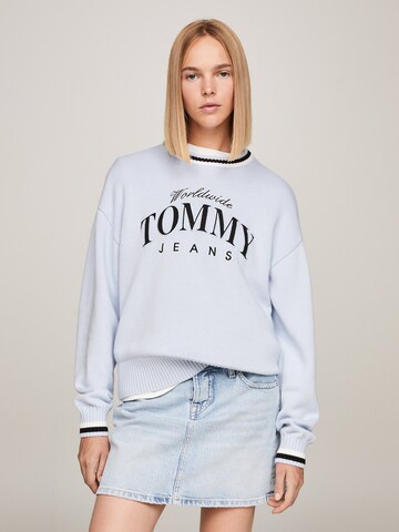 Tommy Jeans Sveter - Modrá: predná strana