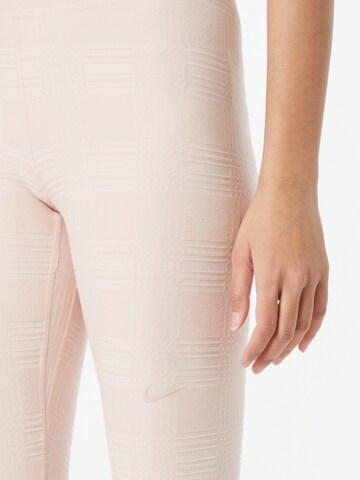 NIKE Skinny Sporthose in Pink