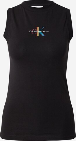 Calvin Klein Jeans Top in Zwart: voorkant