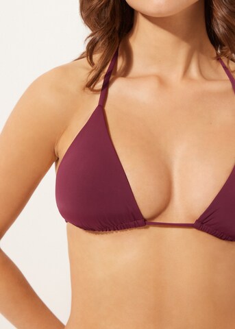 CALZEDONIA Triangle Bikini Top 'Indonesia' in Red