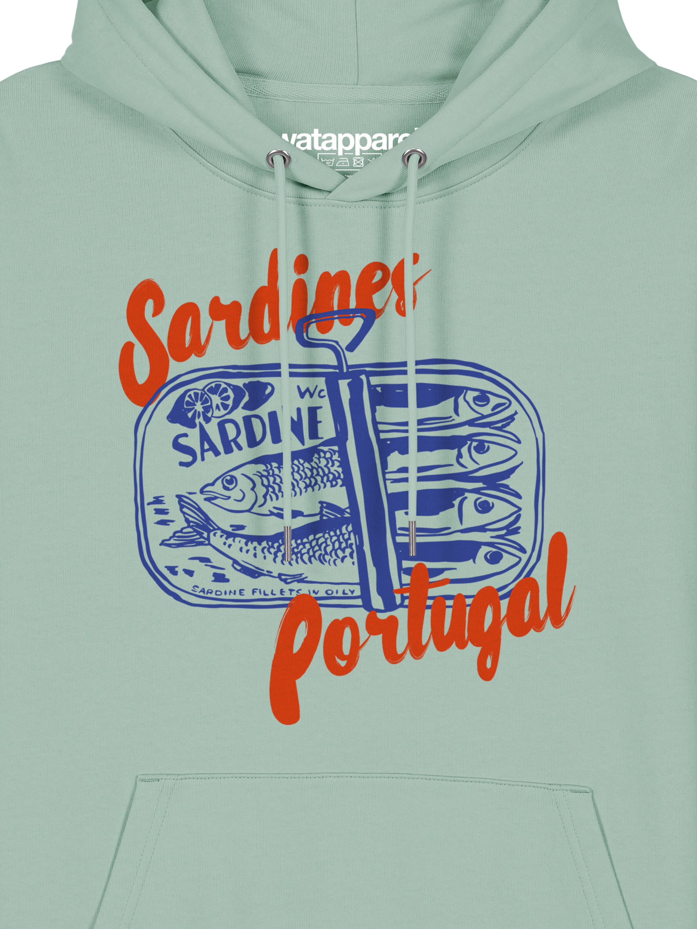 Sweat-shirt 'Sardines Portugal' Watapparel en vert