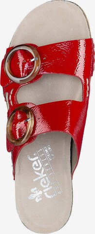 Rieker Mules in Red