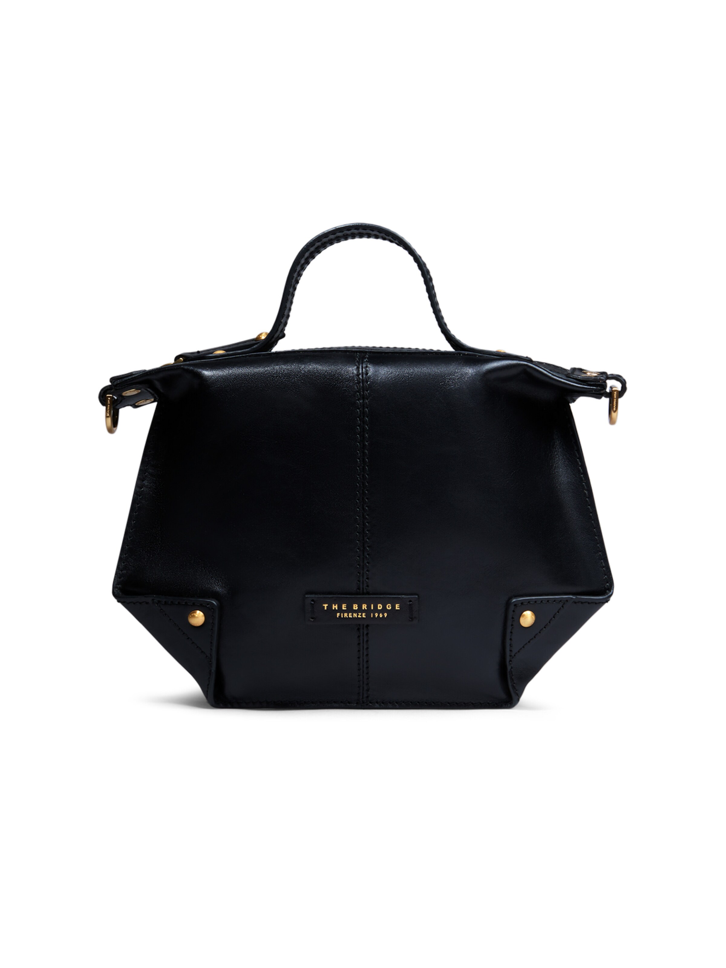 The Bridge Shoulder Bag in Black: front