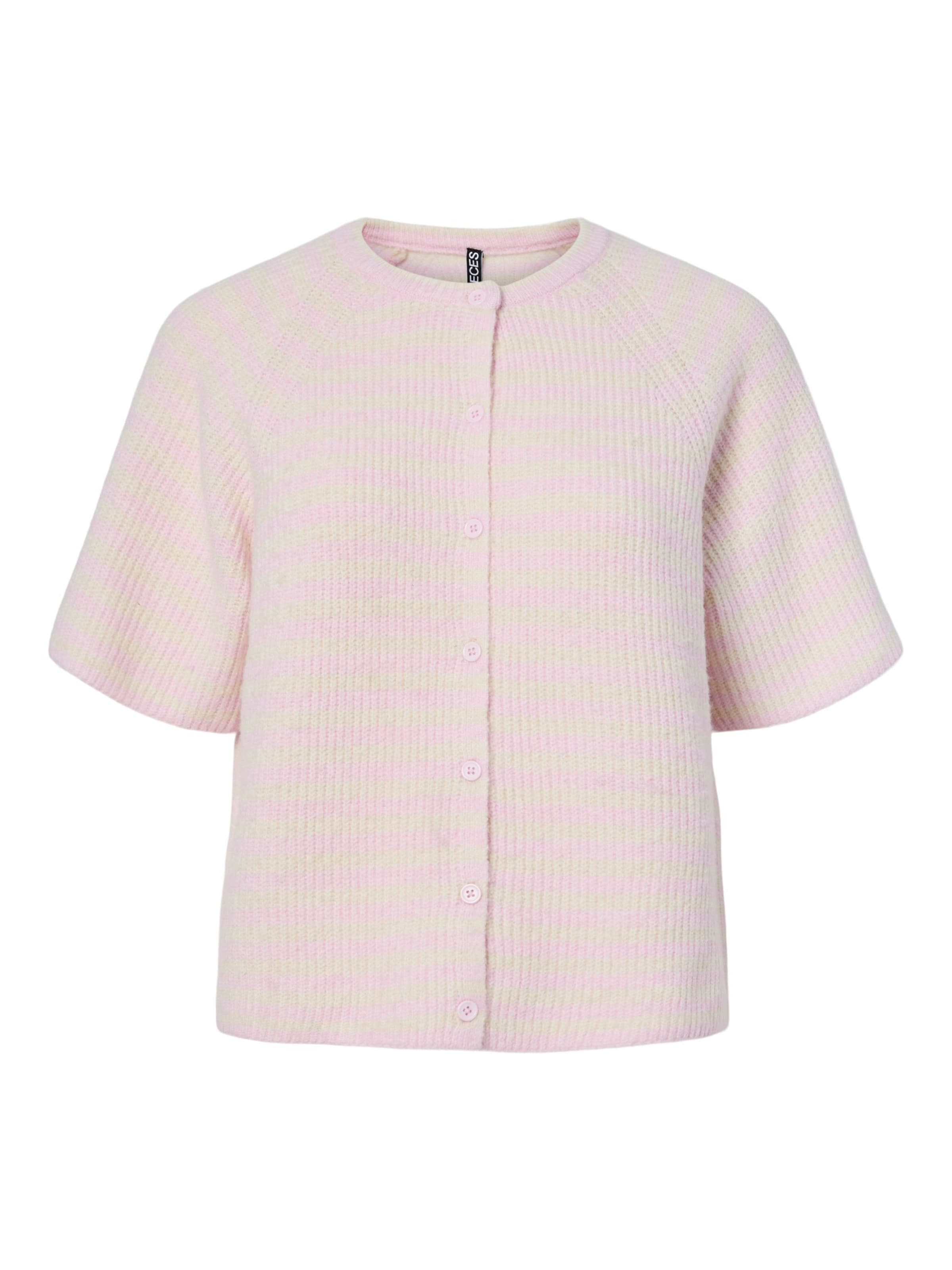 PIECES Cardigan 'PCMalou' i pink: forside