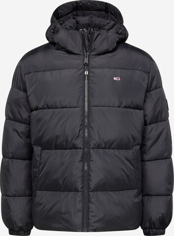 Tommy Jeans Vinterjakke 'ESSENTIAL' i sort: forside