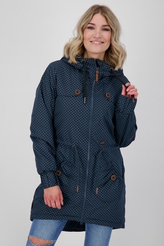 Manteau mi-saison 'Charlotte' Alife and Kickin en bleu : devant