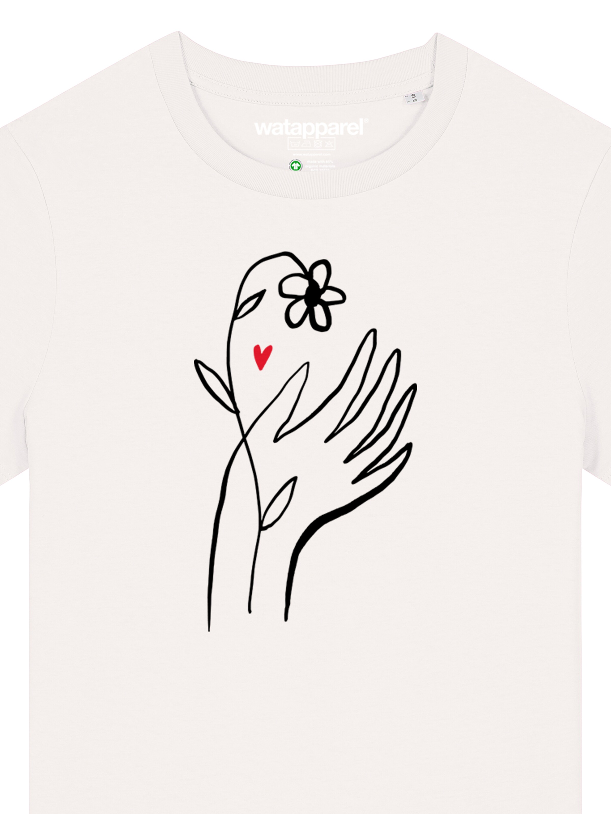 T-shirt 'Self Love' Watapparel en blanc