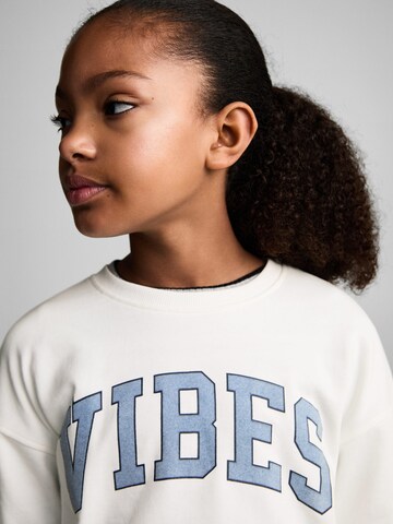 MANGO KIDS Sweatshirt 'DUBLINI' i vit