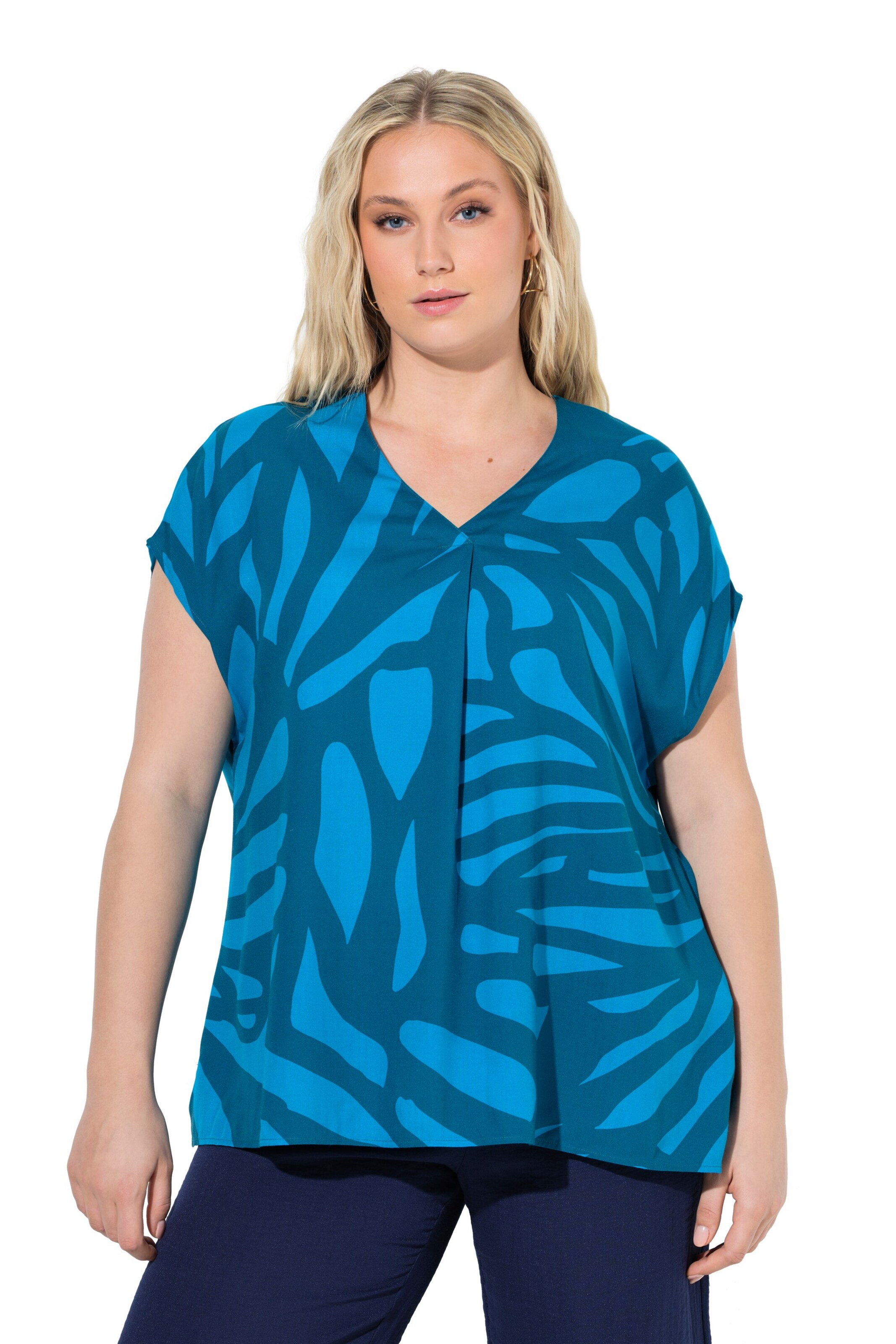 Ulla Popken Tunika in Blau: Vorderseite