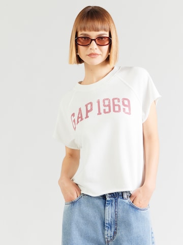 GAP Sweatshirt in Wit: voorkant