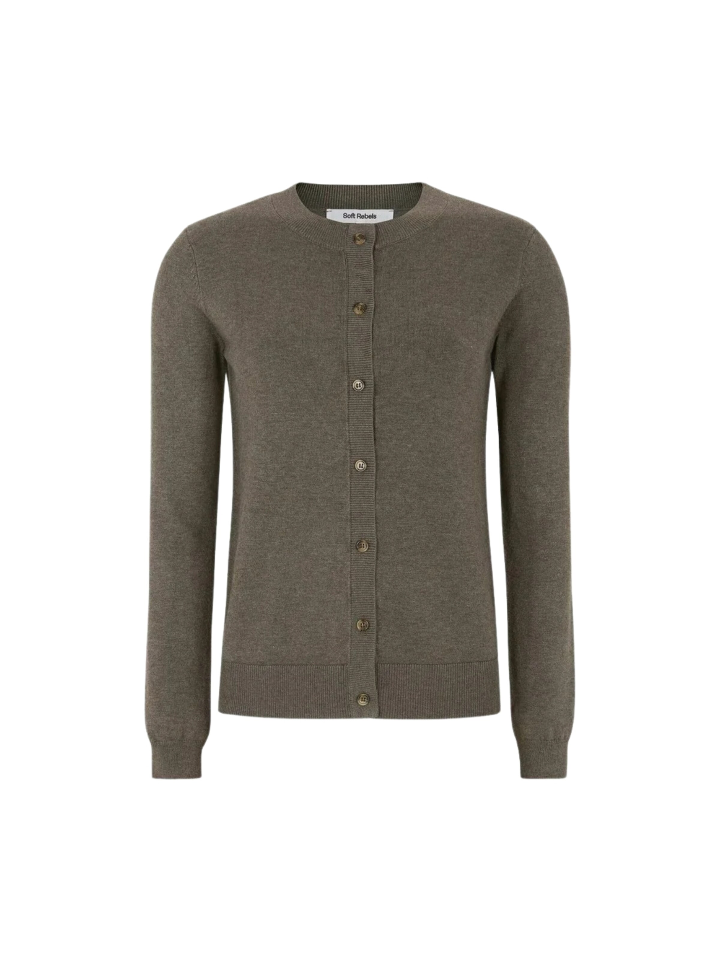 Soft Rebels Kardigan 'Marla' – zelená: přední strana
