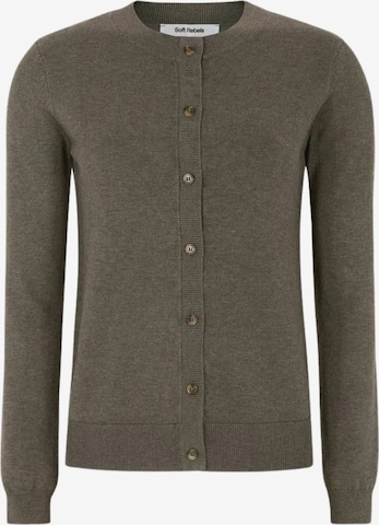 Soft Rebels Strickjacke 'Marla' in Grün: Vorderseite