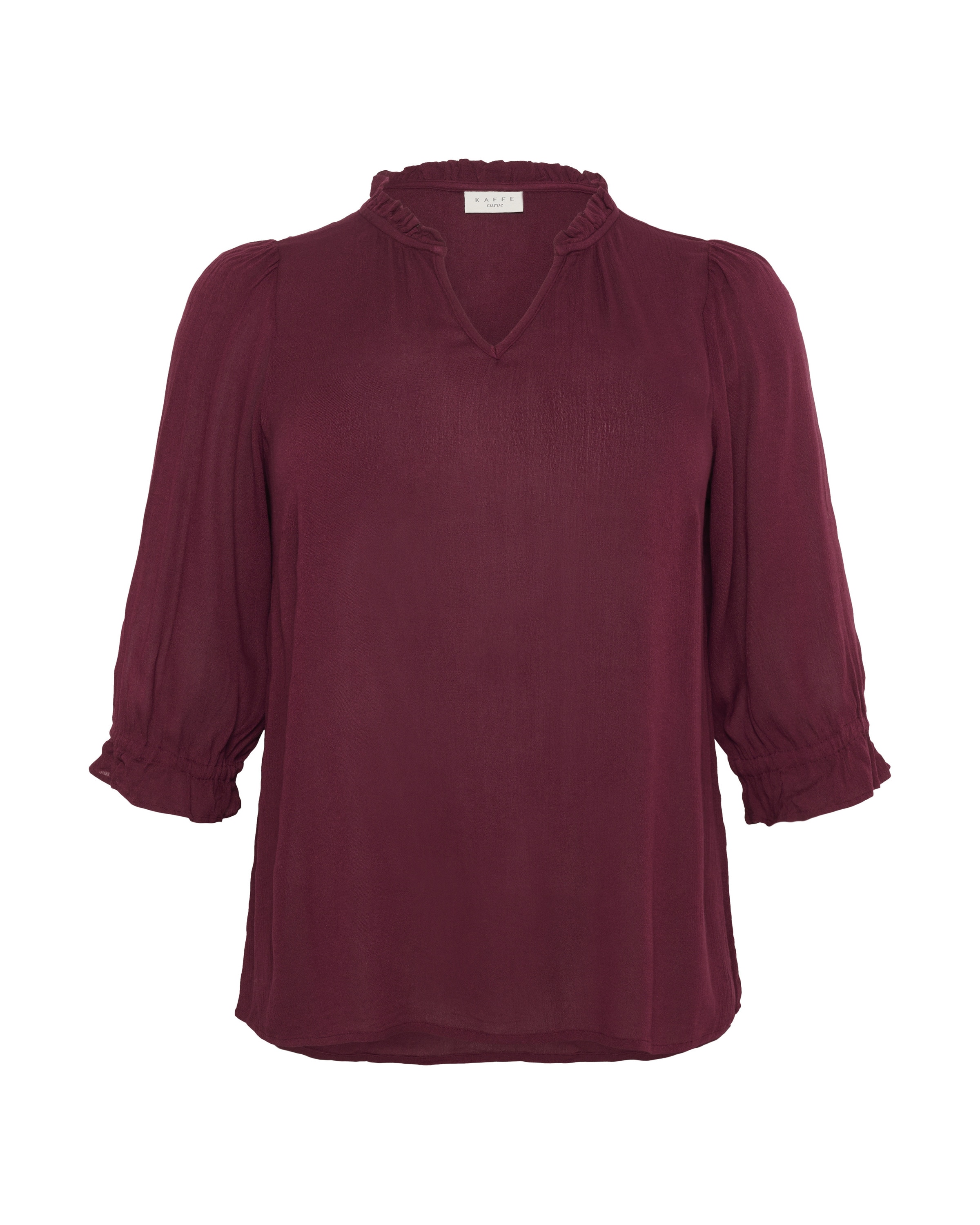 KAFFE CURVEBluza 'Kiv' - crvena boja: prednji dio