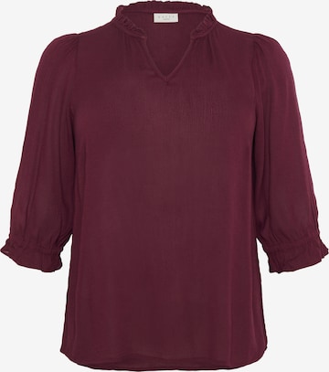 KAFFE CURVEBluza 'Kiv' - crvena boja: prednji dio